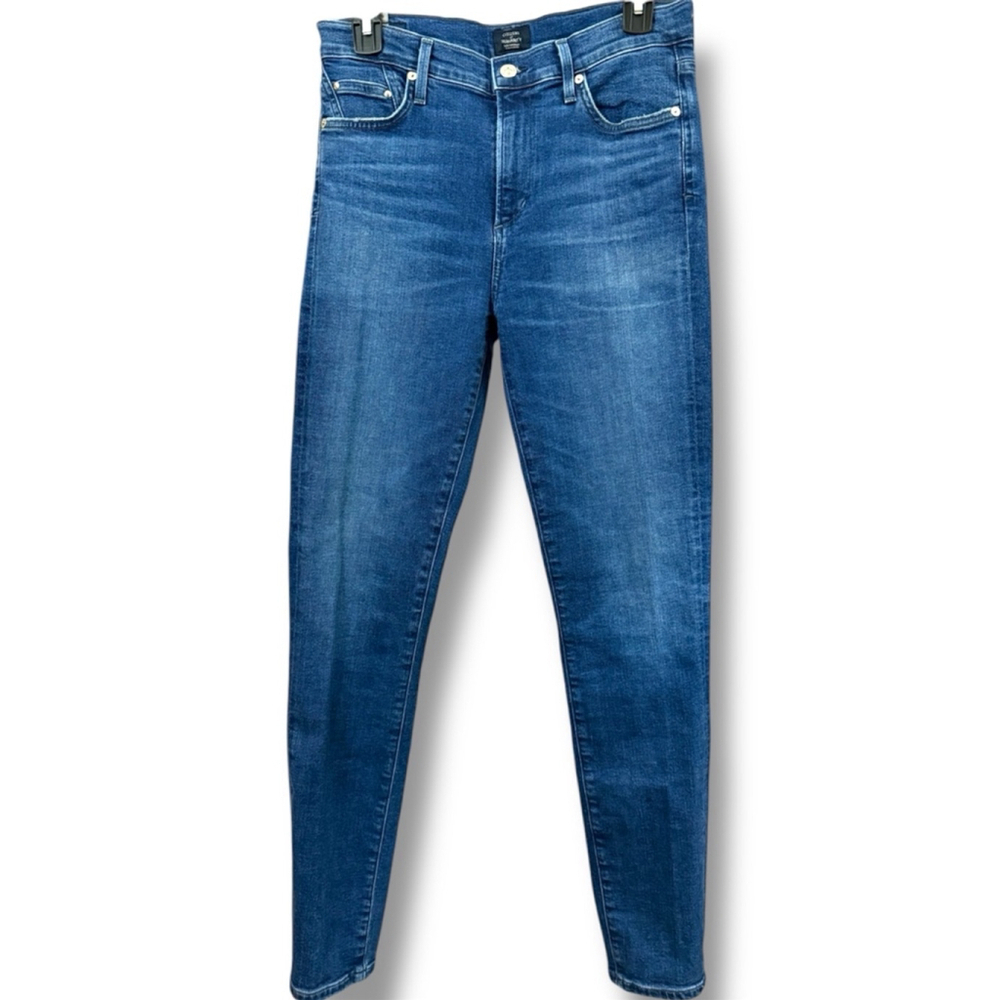 CITIZENS OF HUMANITY women’s dark blue wash rocket high rise skinny jeans